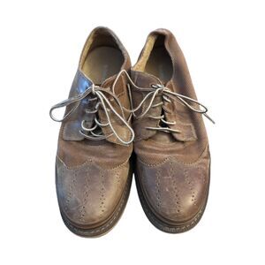 Sorel Men's Madson Lace Wingtip Shoes Chipmunk Nutmeg Size 9